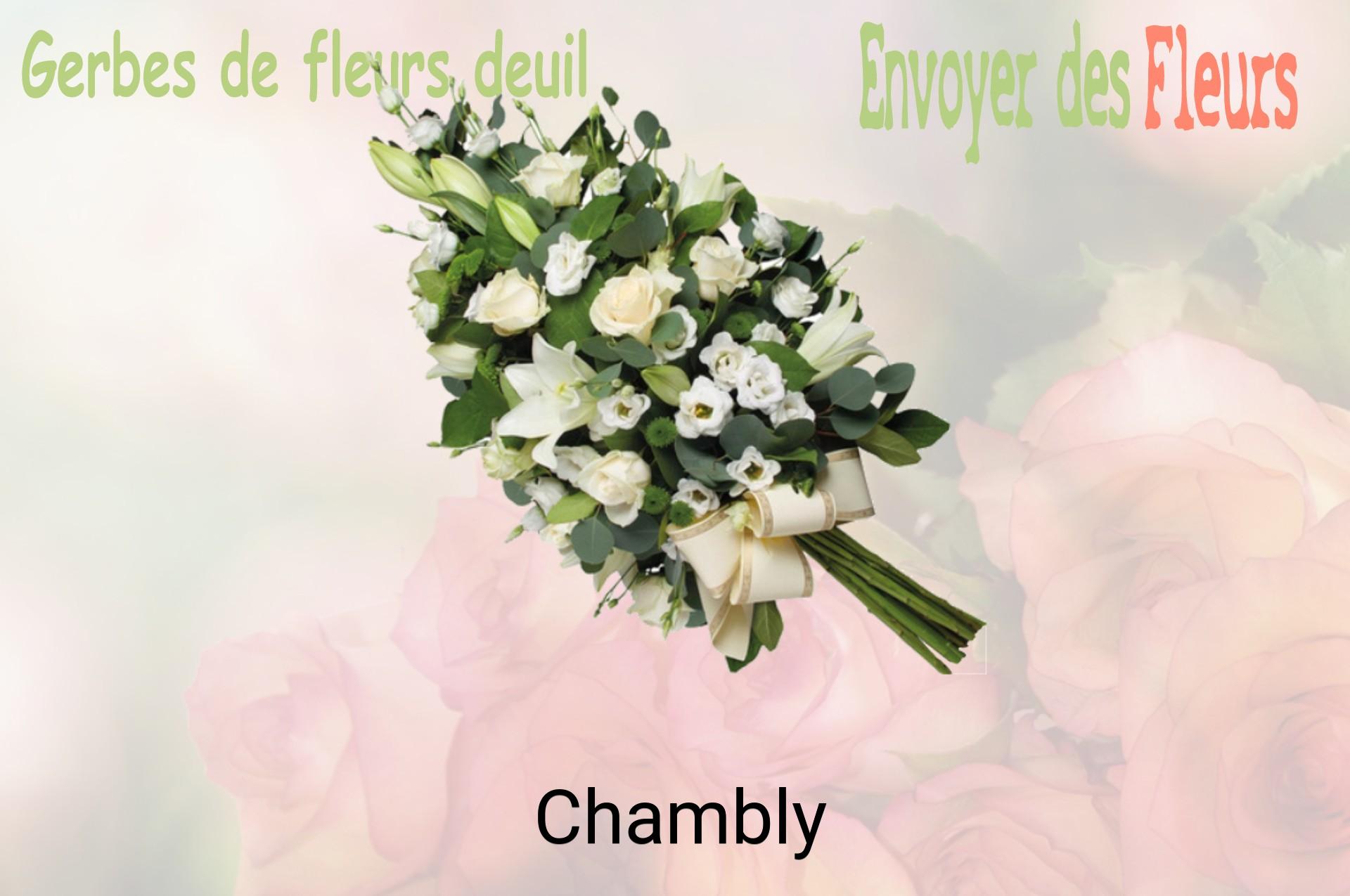 Gerbe de fleurs de deuil livrée à Chambly